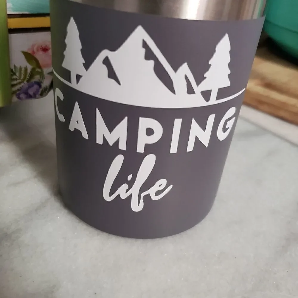 Custom Cup Camping Life Lowball Tumbler -10 oz